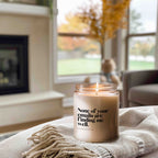 None of your emails are finding me well | Lustige Kerze | Handgefertigt aus Sojawachs