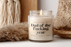 Dad of the fucking year | lustige Statement Kerze