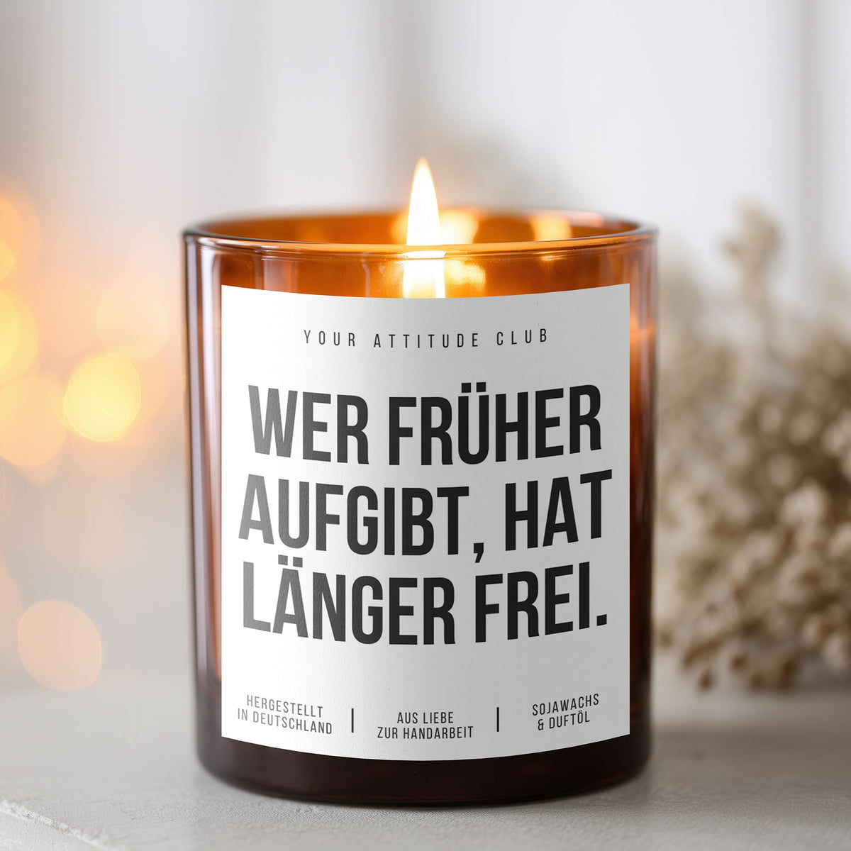 Wer früher aufgibt, hat länger frei | Freche Kerze