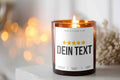 Review stars with more personalized text | Customizable candle