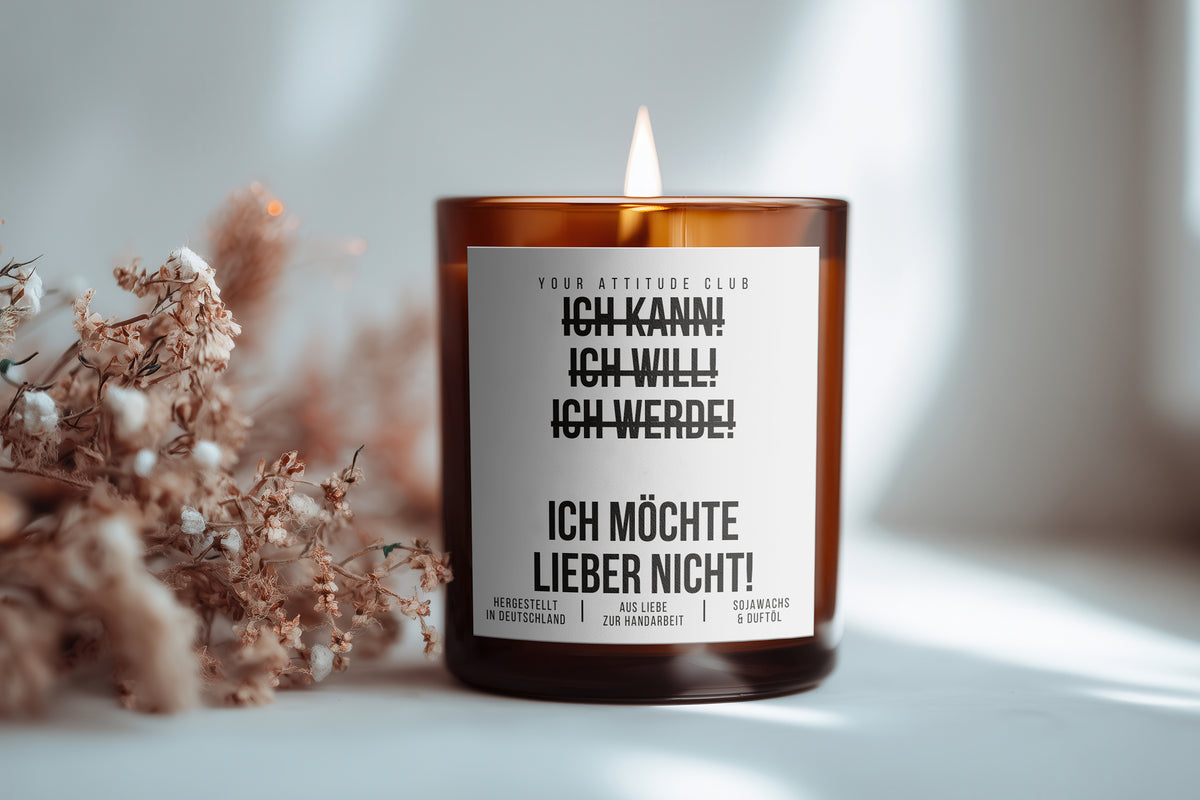 Ich kann! Ich will! Ich werde! Ich möchte lieber nicht! | Freche Kerze