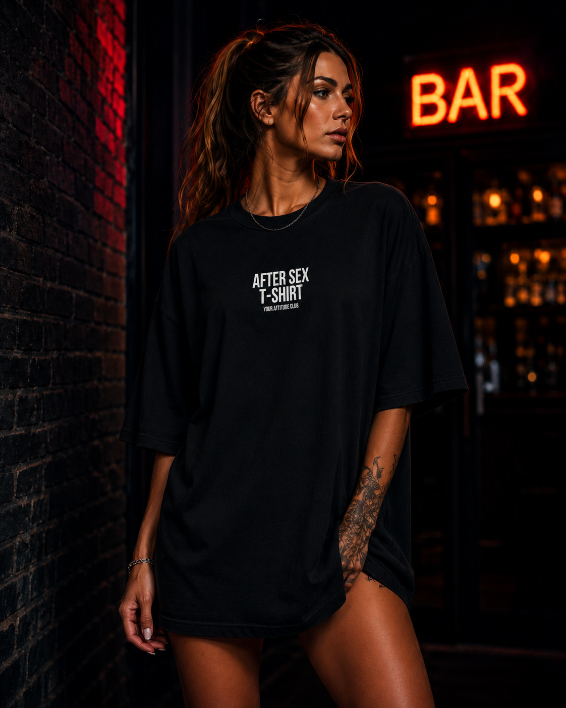 AFTER SEX T-SHIRT | Oversize Shirt Unisex mit Frontprint, Statement Shirt aus Bio-Baumwolle
