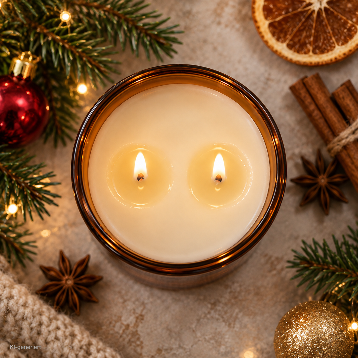 ALL I WANT FOR CHRISTMAS IS MEINE RUHE! – Weihnachtskerze Naturgras Etikett | Weihnachtsgeschenk | Geschenk für Freunde, Familie & Kollegen