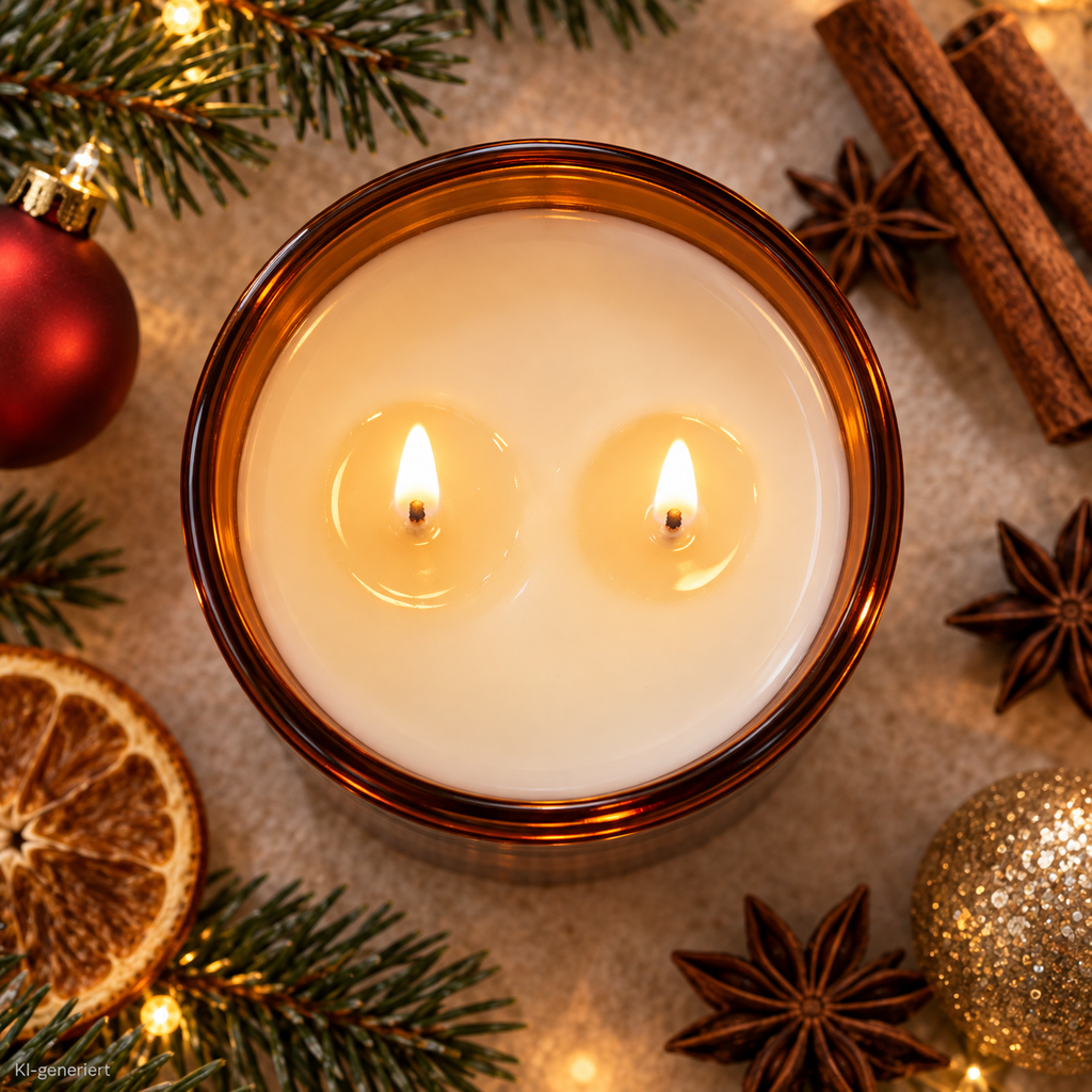 ALL I WANT FOR CHRISTMAS IS YOU NAKED! – Weihnachtskerze Naturgras Etikett | Weihnachtsgeschenk | Geschenk für Partner, Freundin & Freund | Geschenkidee