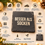 BESSER ALS SOCKEN – Weihnachtskerze | Lustiges Weihnachtsgeschenk | Geschenk für Familie, Freunde, Kollegen & Nachbarn | Wichtelgeschenk Weihnachten