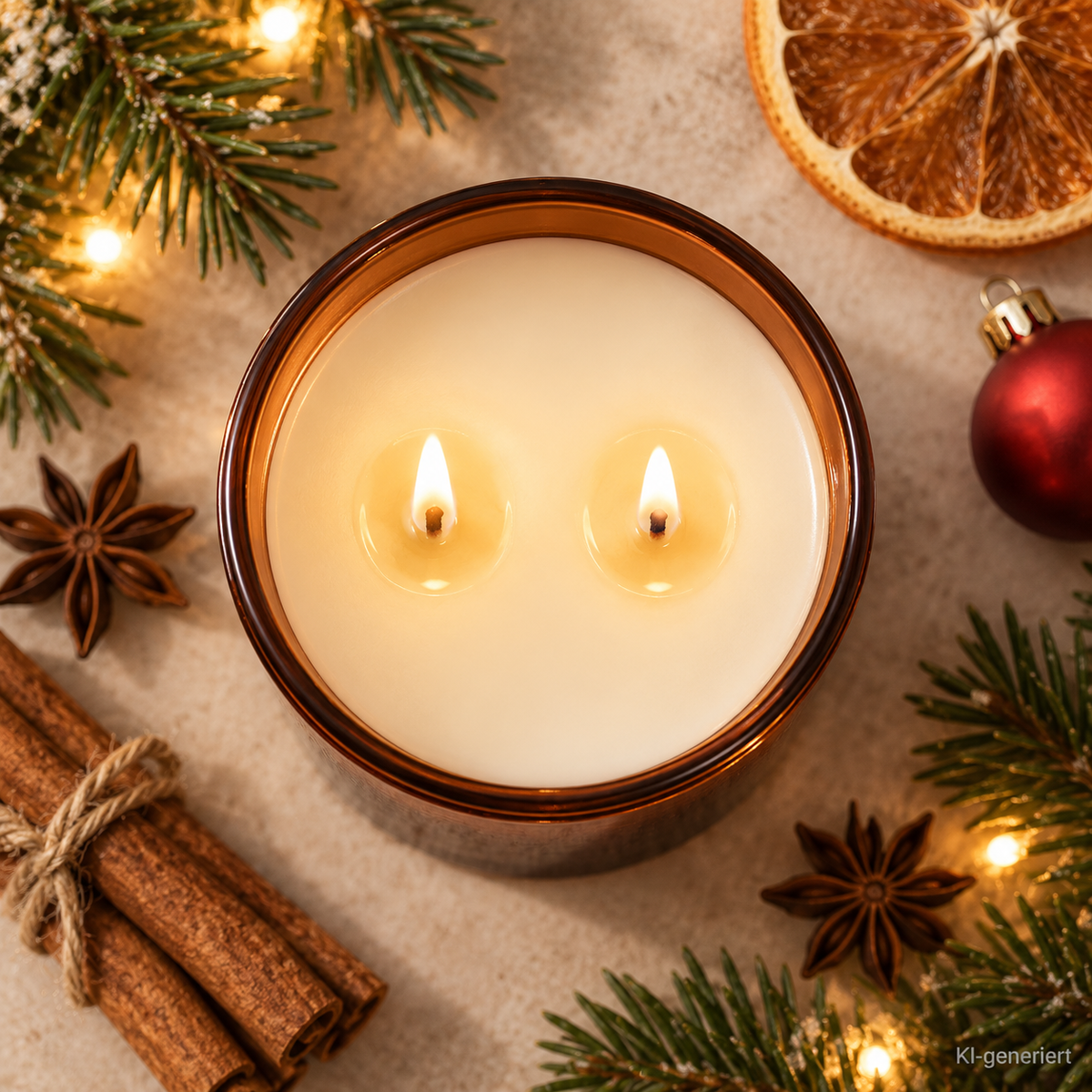 BESSER ALS SOCKEN – Weihnachtskerze Naturgras Etikett | Weihnachtsgeschenk | Geschenk für Familie, Freunde & Kollegen | Geschenkidee Weihnachten