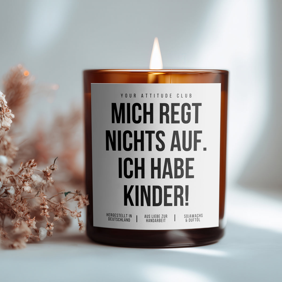 Nothing bothers me. I have kids! | 300ml Scented Candle with Humor & 2 Wicks