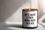 Bitte nicht stören. Mama ruht sich aus | 300ml Duftkerze mit 2 Dochten für entspannte Momente