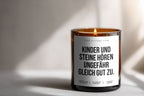 Children and rocks listen about equally well | 300ml Scented Candle with Humor & 2 Wicks