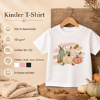Pastell Kürbisse Kinder T-Shirt – Herbst Shirt mit Kürbis Motiv, Pumpkin Shirt für Mädchen & Jungen, Herbst Outfit Kinder