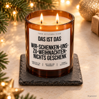 DAS IST DAS WIR-SCHENKEN-UNS-ZU-WEIHNACHTEN-NICHTS GESCHENK – Weihnachtskerze | Lustiges Weihnachtsgeschenk | Geschenk für Partner, Freunde & Familie