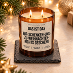 DAS IST DAS WIR-SCHENKEN-UNS-ZU-WEIHNACHTEN-NICHTS GESCHENK – Weihnachtskerze | Lustiges Weihnachtsgeschenk | Geschenk für Partner, Freunde & Familie