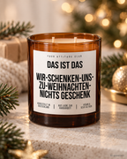 DAS IST DAS WIR-SCHENKEN-UNS-ZU-WEIHNACHTEN-NICHTS GESCHENK – Weihnachtskerze Naturgras Etikett | Weihnachtsgeschenk | Geschenkidee Weihnachten