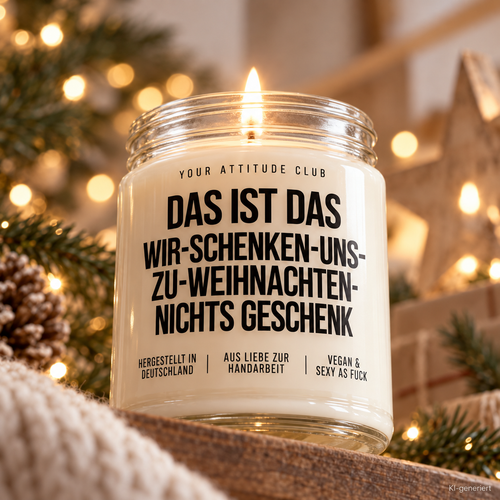 DAS IST DAS WIR-SCHENKEN-UNS-ZU-WEIHNACHTEN-NICHTS GESCHENK | Weihnachtskerze Duftkerze Geschenk Weihnachten Wichtelgeschenk