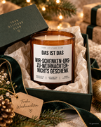 DAS IST DAS WIR-SCHENKEN-UNS-ZU-WEIHNACHTEN-NICHTS GESCHENK – Weihnachtskerze | Lustiges Weihnachtsgeschenk | Geschenk für Partner, Freunde & Familie