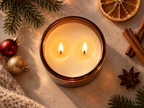 FROHE SCHEISS WEIHNACHTEN – Weihnachtskerze Naturgras Etikett | lustiges Weihnachtsgeschenk | Geschenk für Freunde, Kolleg:innen & Familie