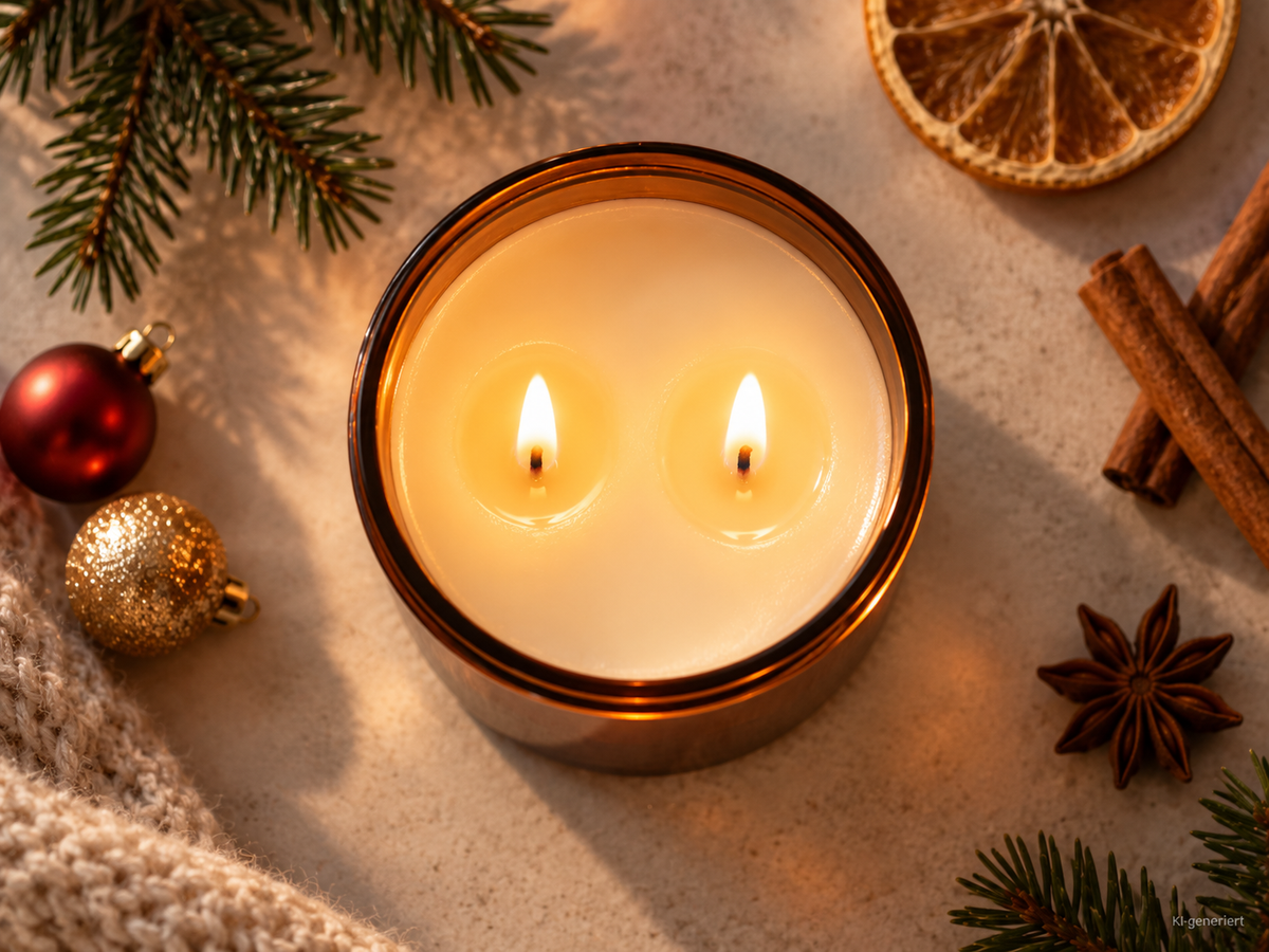 FROHE SCHEISS WEIHNACHTEN – Weihnachtskerze Naturgras Etikett | lustiges Weihnachtsgeschenk | Geschenk für Freunde, Kolleg:innen & Familie