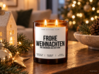 FROHE WEIHNACHTEN EINE UMARMUNG AUS DER FERNE – Weihnachtskerze | Weihnachtsgeschenk | Geschenk für Familie, Freunde & Lieblingsmenschen