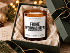 FROHE WEIHNACHTEN EINE UMARMUNG AUS DER FERNE – Weihnachtskerze Naturgras Etikett | Weihnachtsgeschenk für Familie, Freunde & Lieblingsmenschen