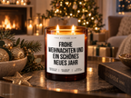 FROHE WEIHNACHTEN UND EIN SCHÖNES NEUES JAHR – Weihnachtskerze | Weihnachtsgeschenk | Geschenk für Familie, Freunde & Kolleg:innen | Neujahr