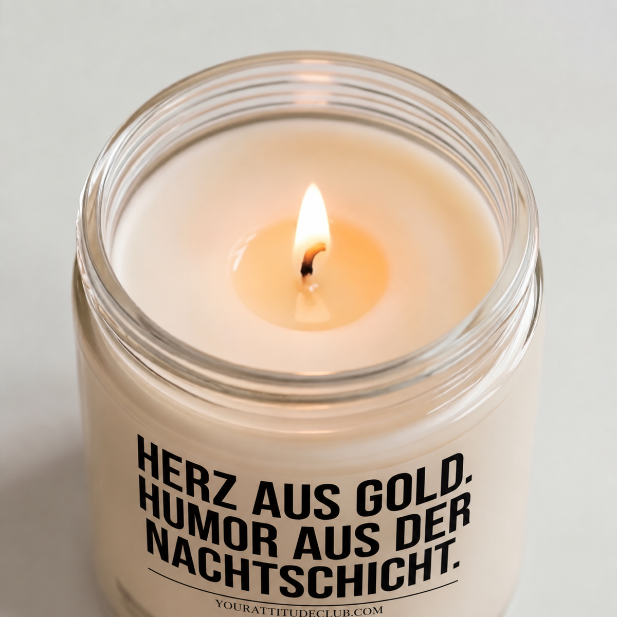 HERZ AUS GOLD. HUMOR AUS DER NACHTSCHICHT. | Kerze Pflegefachkraft, Geschenk Pflege, Krankenschwester, Pfleger, Nachtschicht