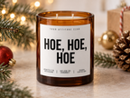 HOE, HOE, HOE – Weihnachtskerze | lustiges Weihnachtsgeschenk | Geschenk für Freunde, Kolleg:innen & Partner | Wichtelgeschenk Weihnachten