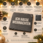 ICH HASSE WEIHNACHTEN – Weihnachtskerze | lustiges Weihnachtsgeschenk | Wichtelgeschenk | Geschenk für Freunde, Kolleg:innen & Familie