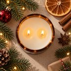 ICH HASSE WEIHNACHTEN, ABER ICH LIEBE DICH. – Weihnachtskerze Naturgras Etikett | Weihnachtsgeschenk für Partner:in | Geschenkidee Weihnachten