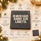 IN MEIN HAUS KOMMT KEIN LAMETTA. – Weihnachtskerze Naturgras Etikett | Weihnachtsgeschenk | Wichtelgeschenk | Geschenkidee Weihnachten