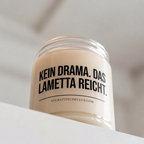 KEIN DRAMA. DAS LAMETTA REICHT. | Weihnachtskerze, lustiges Weihnachtsgeschenk, Wichtelgeschenk, Geschenk für Freundin, Kollegin, Schwester, Mama