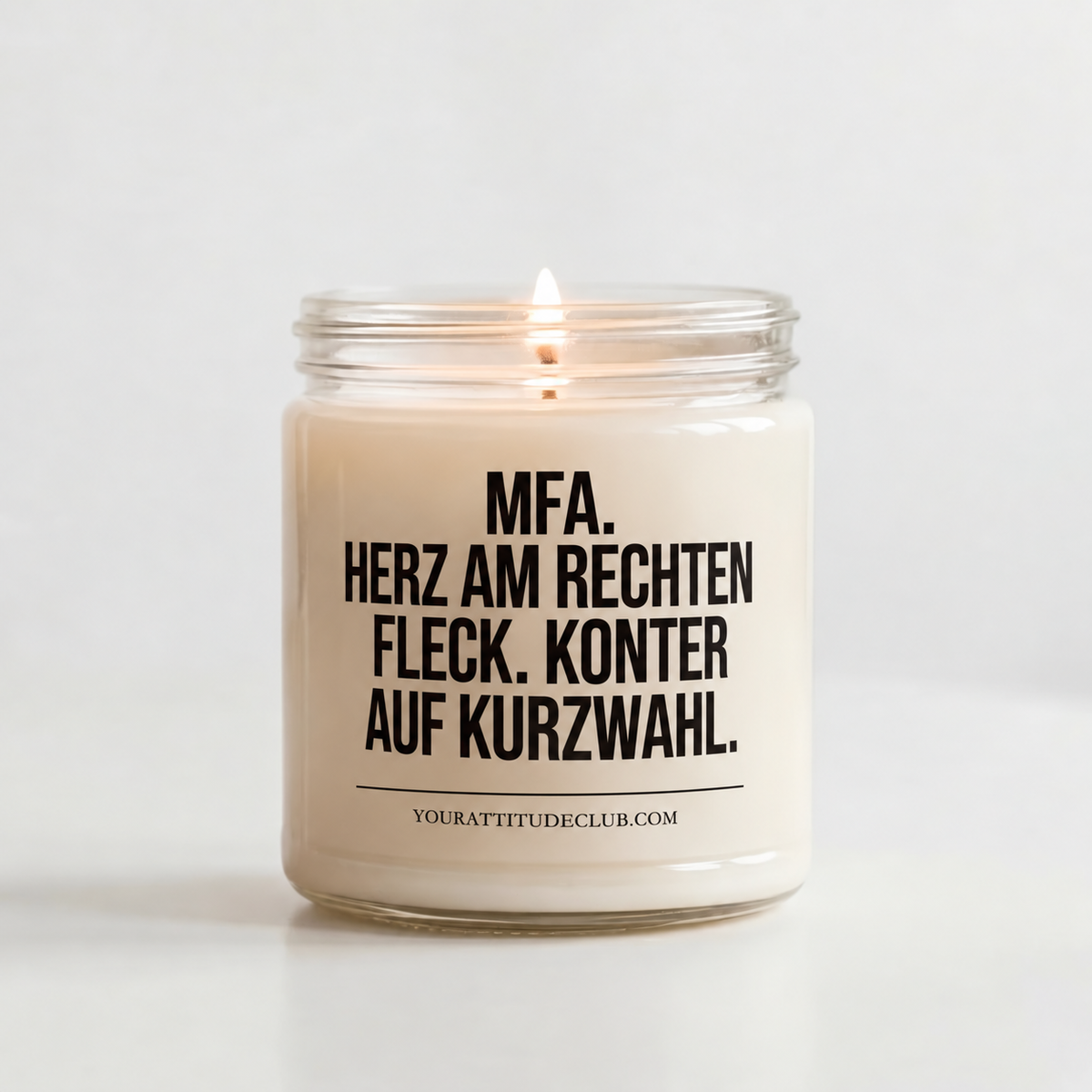 MFA. HERZ AM RECHTEN FLECK. KONTER AUF KURZWAHL. | Kerze Pflegefachkraft, Geschenk Pflege, Krankenschwester, Pfleger, Pflegepersonal