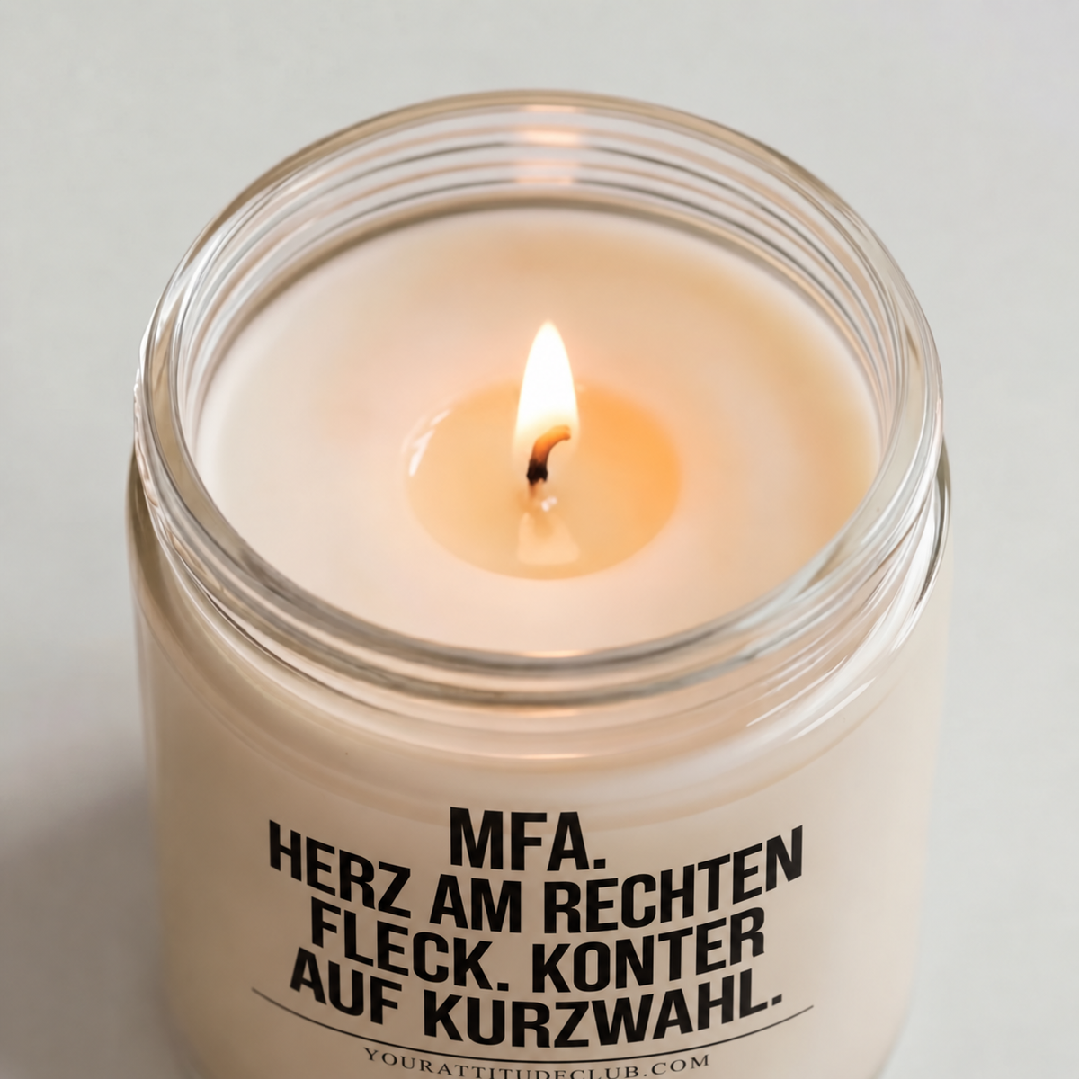 MFA. HERZ AM RECHTEN FLECK. KONTER AUF KURZWAHL. | Kerze Pflegefachkraft, Geschenk Pflege, Krankenschwester, Pfleger, Pflegepersonal