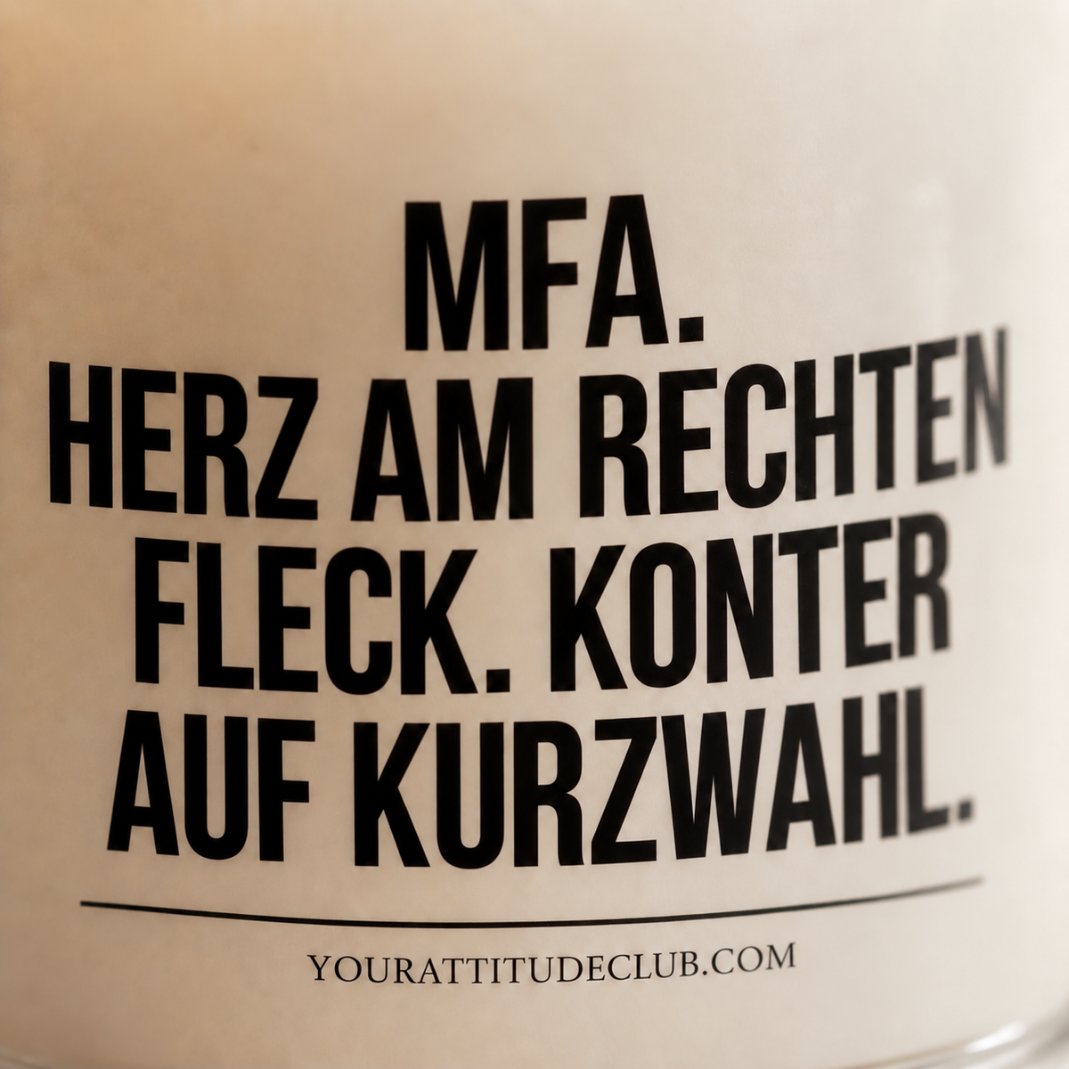 MFA. HERZ AM RECHTEN FLECK. KONTER AUF KURZWAHL. | Kerze Pflegefachkraft, Geschenk Pflege, Krankenschwester, Pfleger, Pflegepersonal