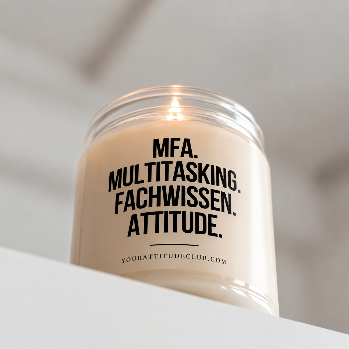 MFA. MULTITASKING. FACHWISSEN. ATTITUDE. | Kerze Pflegefachkraft, Geschenk Pflege, Pflegepersonal, Krankenschwester, Pfleger