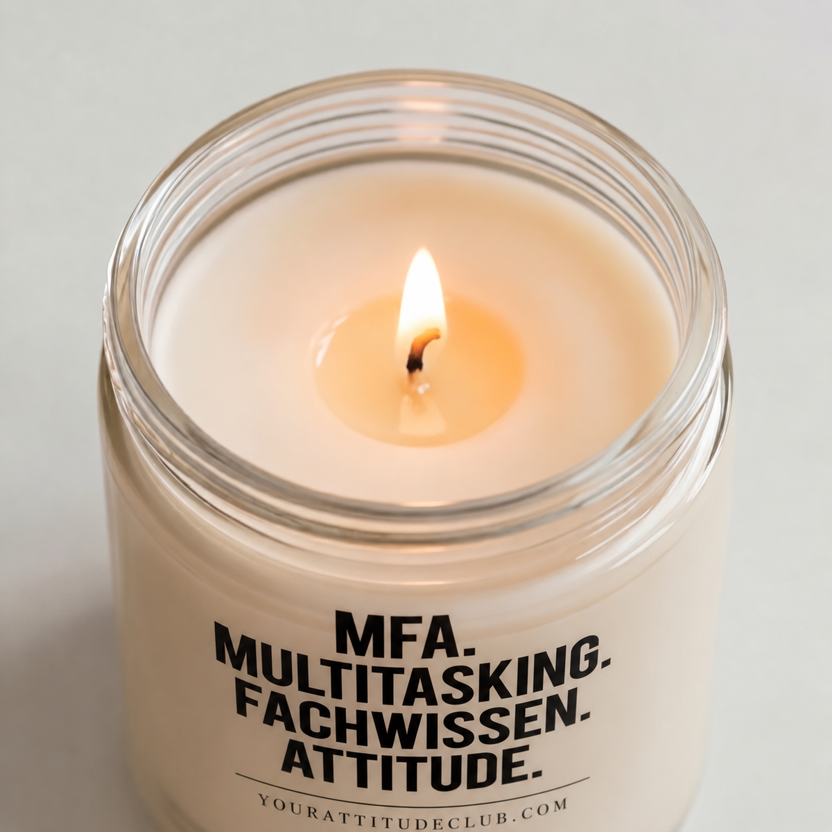 MFA. MULTITASKING. FACHWISSEN. ATTITUDE. | Kerze Pflegefachkraft, Geschenk Pflege, Pflegepersonal, Krankenschwester, Pfleger