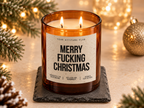 MERRY FUCKING CHRISTMAS – Weihnachtskerze | lustiges Weihnachtsgeschenk | Geschenk für Freunde, Kollegin & beste Freundin