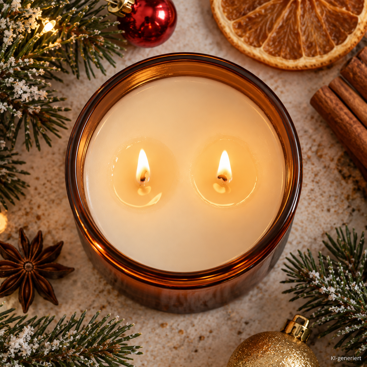 -NIX- WE GEWÜNSCHT. – Weihnachtskerze Naturgras Etikett | Weihnachtsgeschenk | Geschenk für Freunde, Familie & Kollegen | Geschenkidee Weihnachten