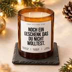 NOCH EIN GESCHENK DAS DU NICHT WOLLTEST. – Weihnachtskerze Naturgras Etikett | Lustiges Weihnachtsgeschenk | Wichtelgeschenk | Geschenkidee Weihnachten