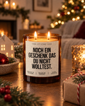 NOCH EIN GESCHENK DAS DU NICHT WOLLTEST. – Weihnachtskerze Naturgras Etikett | Lustiges Weihnachtsgeschenk | Wichtelgeschenk | Geschenkidee Weihnachten