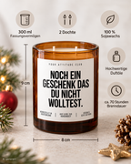 NOCH EIN GESCHENK DAS DU NICHT WOLLTEST. – Weihnachtskerze Naturgras Etikett | Lustiges Weihnachtsgeschenk | Wichtelgeschenk | Geschenkidee Weihnachten