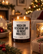 NOCH EIN GESCHENK DAS DU NICHT WOLLTEST. – Weihnachtskerze Naturgras Etikett | Lustiges Weihnachtsgeschenk | Wichtelgeschenk | Geschenkidee Weihnachten