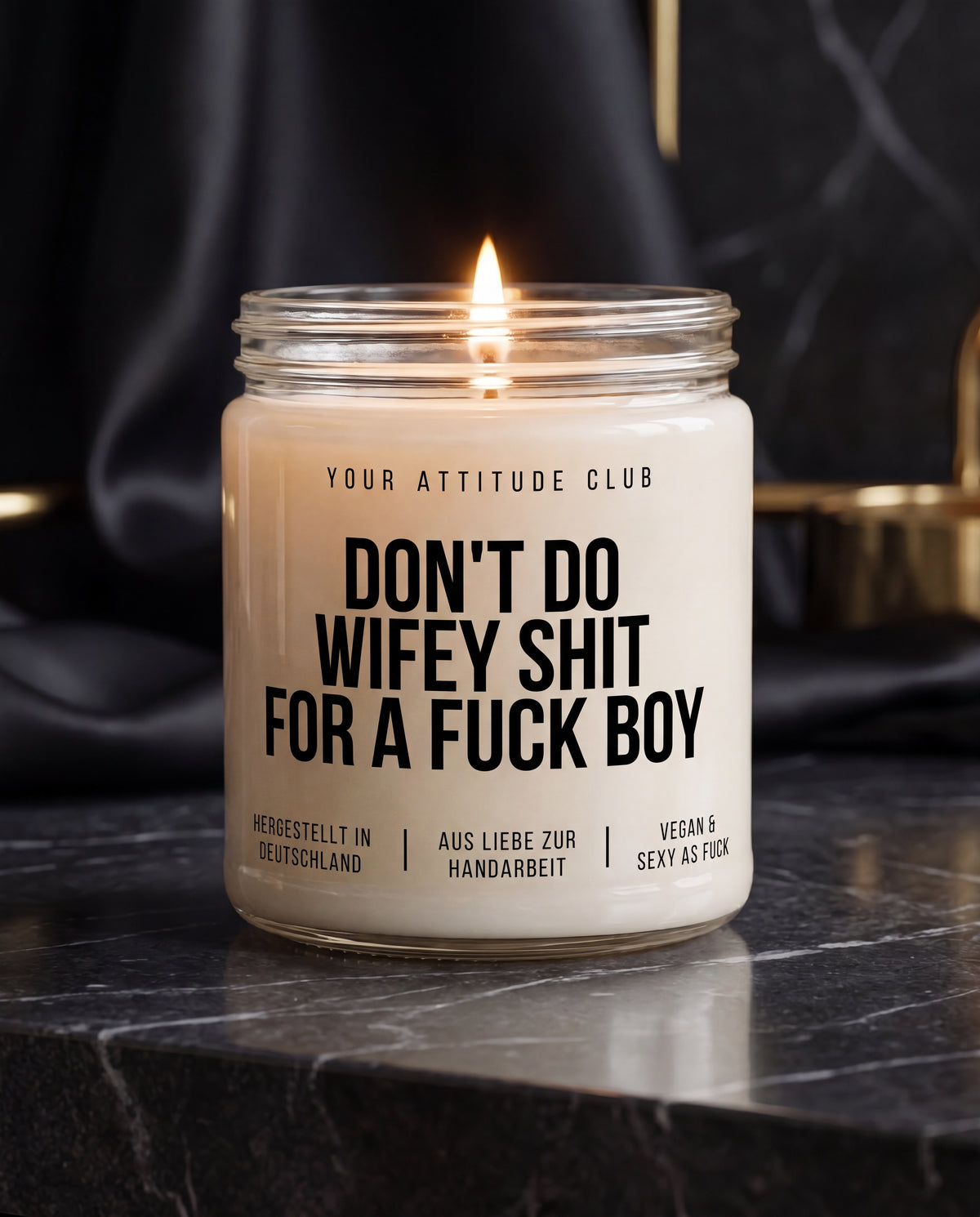 Don't Do Wifey Shit For A Fuck Boy | Kinky Kerze, freches Geschenk, Dark Humor, Sojawachs Kerze, vegan, handgemacht