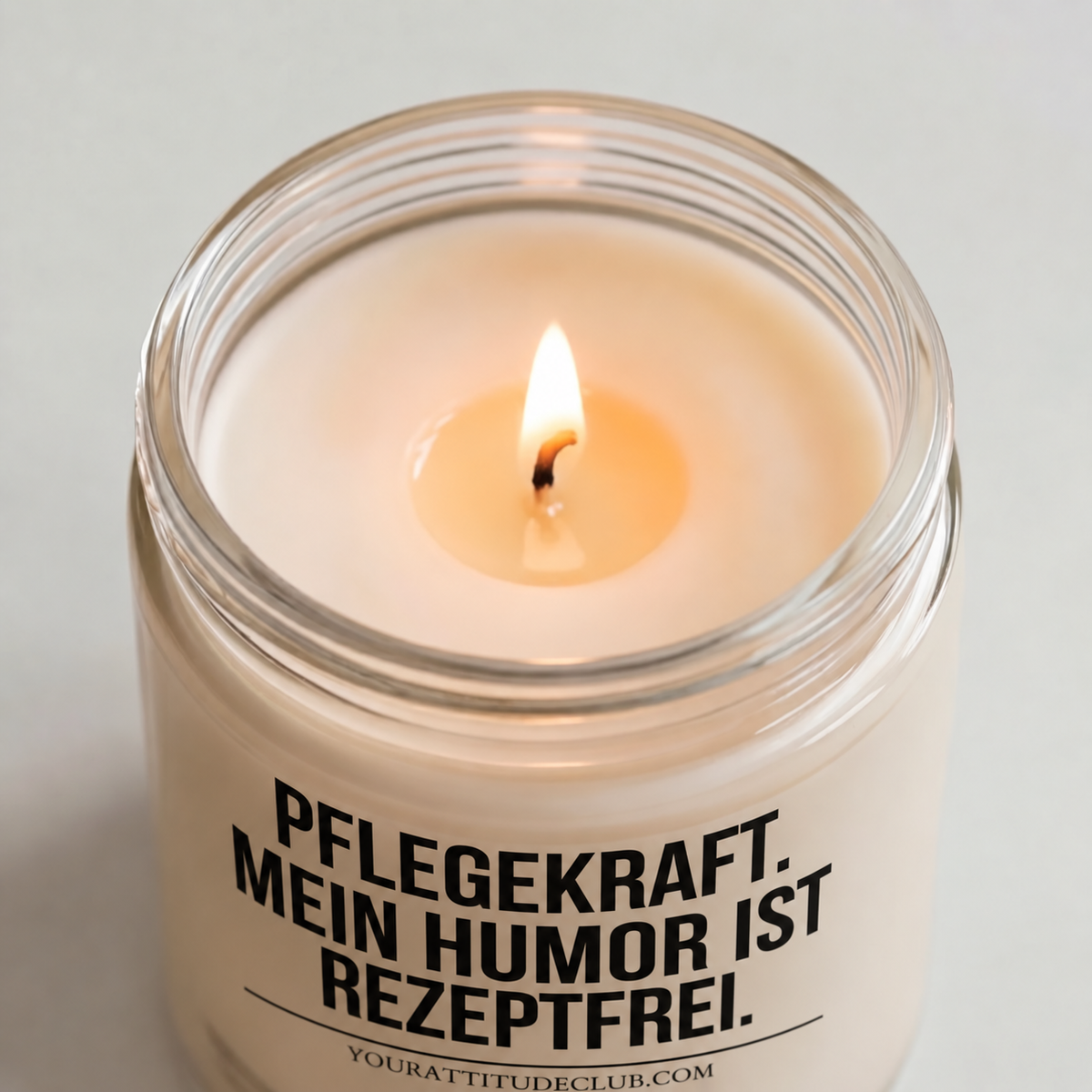 PFLEGEKRAFT. MEIN HUMOR IST REZEPTFREI. | Kerze Pflegefachkraft, Geschenk Pflege, Krankenschwester, Pfleger, Pflegepersonal, Examen