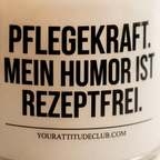 PFLEGEKRAFT. MEIN HUMOR IST REZEPTFREI. | Kerze Pflegefachkraft, Geschenk Pflege, Krankenschwester, Pfleger, Pflegepersonal, Examen