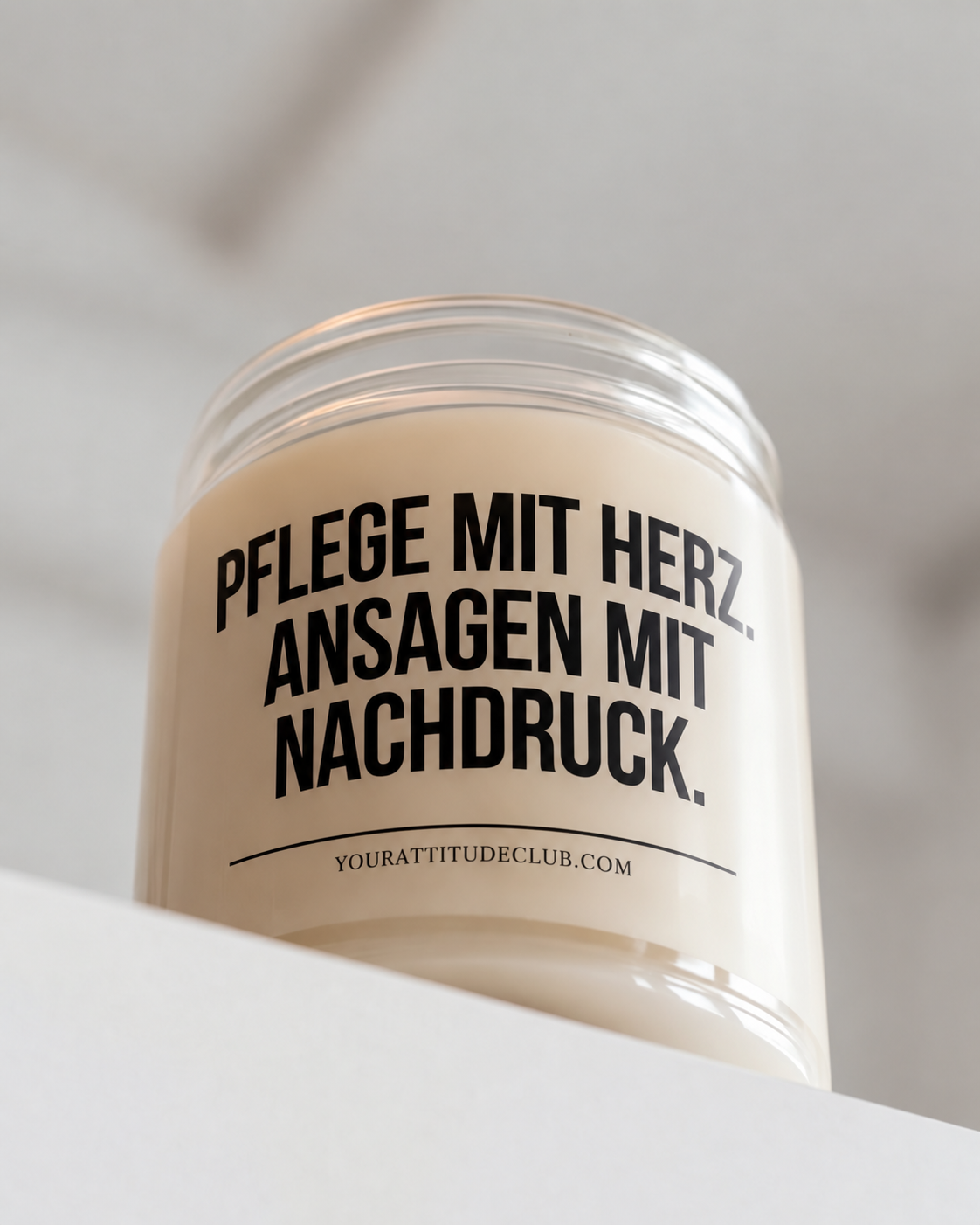 PFLEGE MIT HERZ. ANSAGEN MIT NACHDRUCK. | Kerze Pflegefachkraft, Geschenk Pflege, Krankenschwester, Pfleger, Pflegepersonal, Examen
