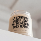SPRECHSTUNDE VORBEI. JETZT HAT MEINE RUHE EINEN TERMIN. | Kerze Pflegefachkraft, Geschenk Pflege, Krankenschwester, Pfleger, Pflegepersonal