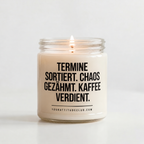 TERMINE SORTIERT. CHAOS GEZÄHMT. KAFFEE VERDIENT. | Kerze Pflegefachkraft, Geschenk Pflege, Krankenschwester, Pfleger, Pflegepersonal, Team