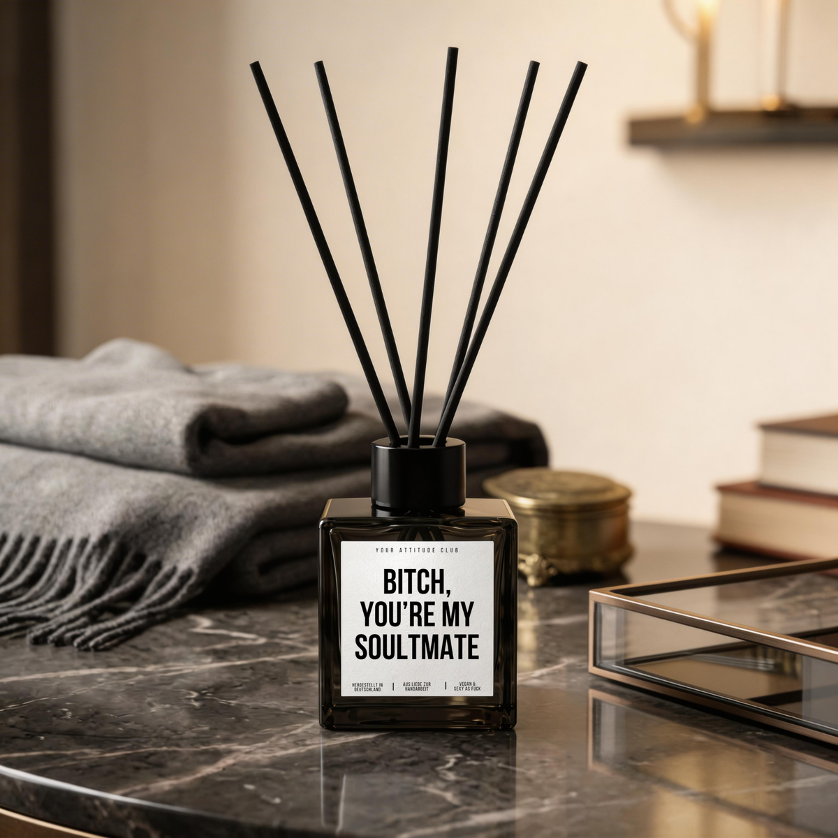 Bitch You're My Soulmate | Duftdiffusor Geschenk mit Duftstäbchen