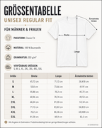 BORN TO SLAY FORCED TO WORK – Schwarzes Unisex T-Shirt mit weißem Backprint | Regular Fit Funny Work Shirt | Office Humor Statement Shirt