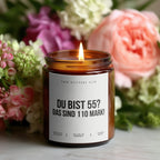 Du bist 55? Das sind 110 Mark! | Kerze Geschenk 55. Geburtstag